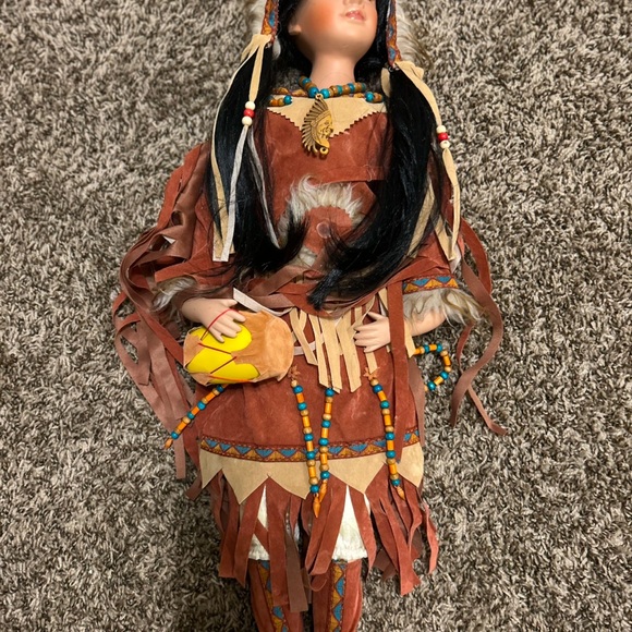 n/a Other - Native American-Inspired Doll with Brown and Yellow Accents
